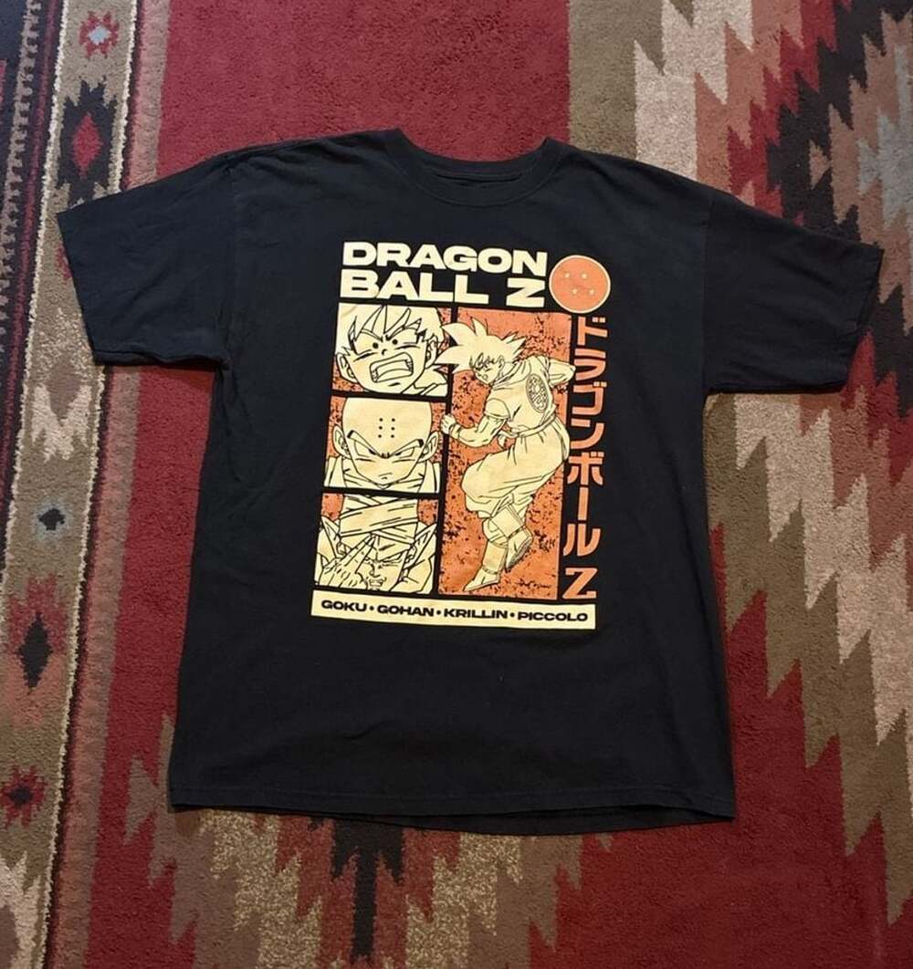 Dragon Ball Z T-Shirt Size XL Black Graphic Anime Tee